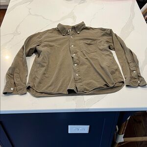 Men's Buck Mason Olive Green Button-Up Shirt